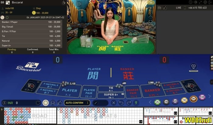 นักธุรกิจ Bacacraat เล่นเกมที่ 255Bet คาสิโนสด